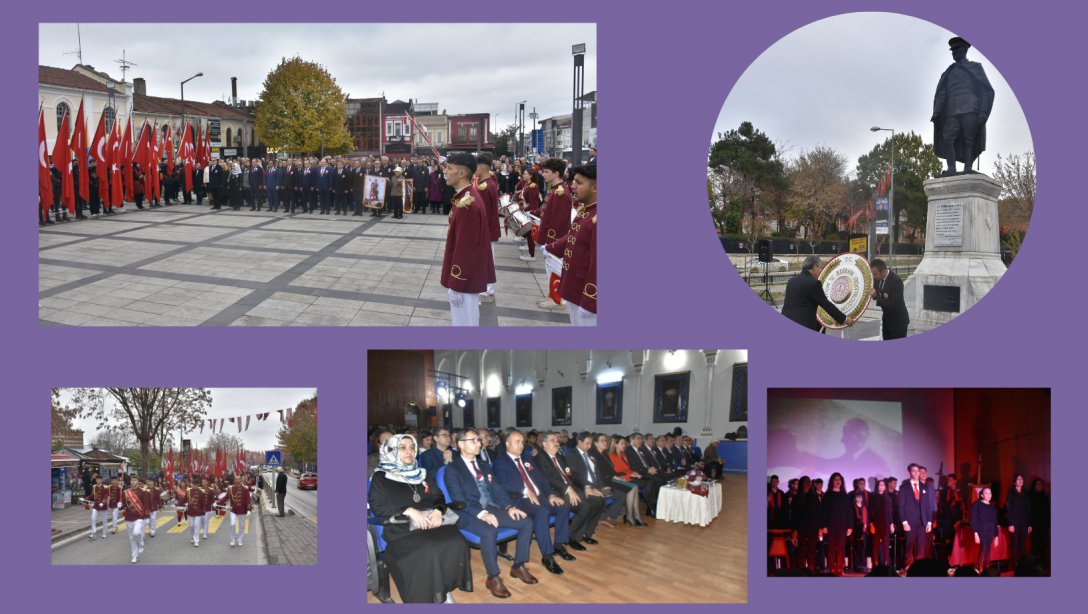 24 Kasım Öğretmenler Günü Kapsamında Atatürk Anıtı Önünde ve Halk Eğitimi Merkezinde Program Düzenlendi.