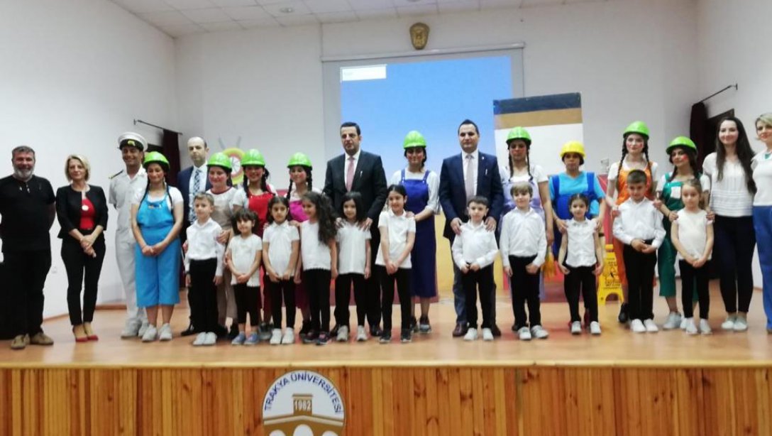Selimiye MTAL ve Hatice Erkurt Anaokulu Öğrencileri,  İş Sağlığı ve Güvenliği temalı tiyatro oyunu, müzik ve drama etkinliği düzenledi.