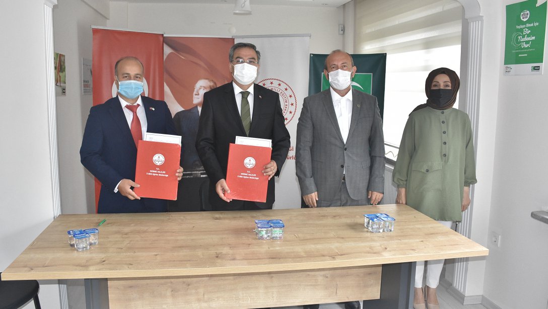 Müdürlüğümüz ile Yeşilay Edirne Şubesi Arasında İş Birliği Protokolü İmzalandı.