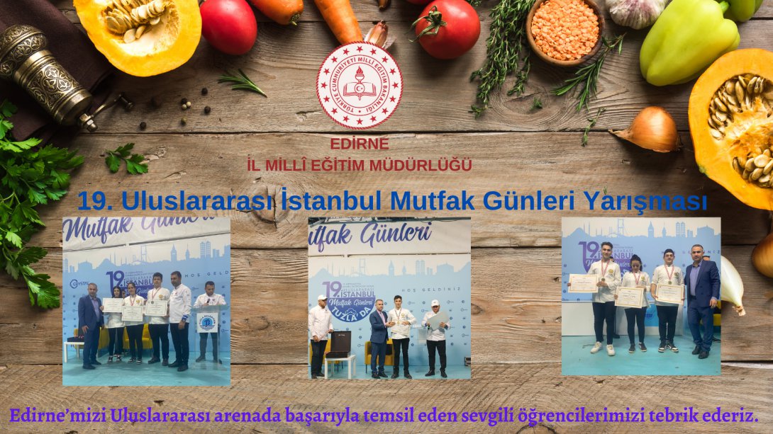 Dr. Sadık Ahmet Mesleki ve Teknik Anadolu Lisesi Öğrencilerimiz Katıldıkları Uluslararası İstanbul Mutfak Günleri Yarışmasından Madalyalar İle Döndüler.