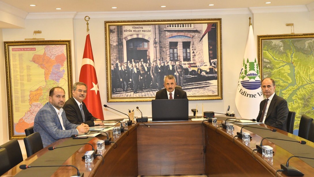 Bir Kahvenizi İçeriz Ev Ziyaretleri Hazırlık Toplantısı Edirne Valimiz Sayın Yunus Sezer Başkanlığında Gerçekleştirildi.