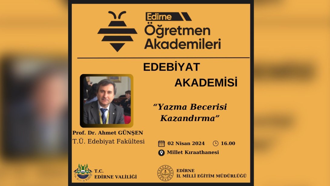 Prof. Dr. Ahmet Günşen, Öğretmen Akademileri Öğretmenlerimizle Buluştu.