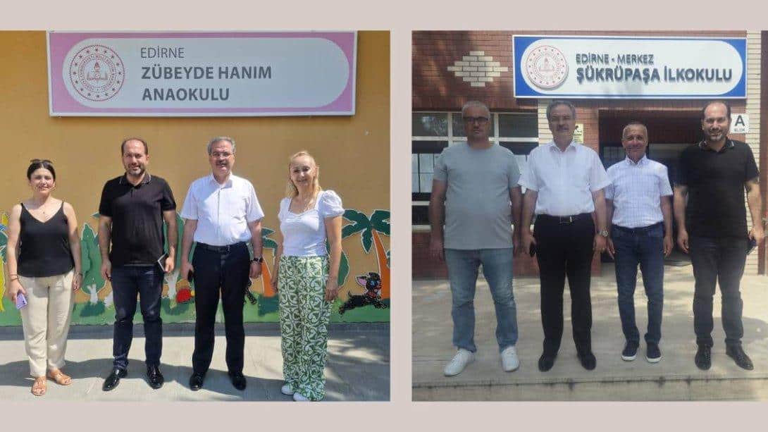 İl Millî Eğitim Müdürümüz Sayın Dr. Önder Arpacı, Zübeyde Hanım Anaokulu ile Şükrüpaşa İlkokulunu Ziyaret Etti. 