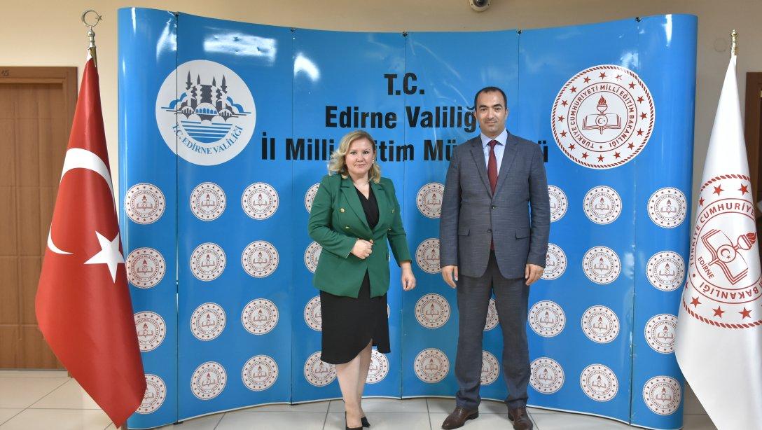 Kırklareli İl Millî Eğitim Müdürü Sayın Hilal Liliyar Özefsun, İl Millî Eğitim Müdürümüz Sayın Ferhat Yılmaz'a Hayırlı Olsun Ziyaretinde Bulundu.