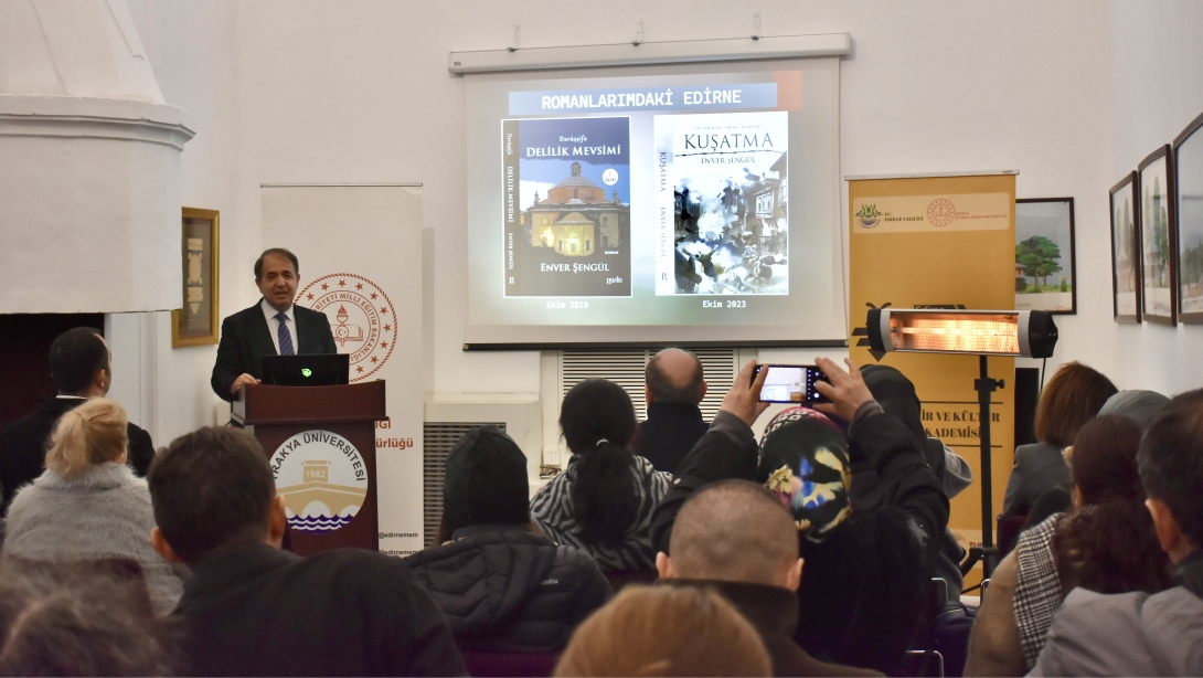 Edirne Şehir ve Kültür Akademisi Çerçevesinde Öğretmenlerimizin Bu Haftaki Konuğu Sayın Enver Şengül Oldu.