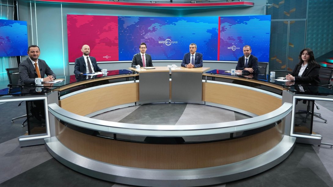 BAKAN TEKİN, AA EDİTÖR MASASI'NDA EĞİTİM GÜNDEMİNİ DEĞERLENDİRDİ
