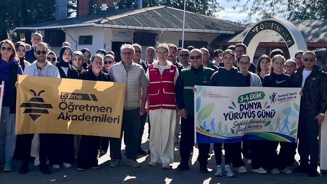 Dünya Yürüyüş Günü'nde Sağlıklı Yaşam İçin Farkındalık Yürüyüşü Gerçekleştirildi