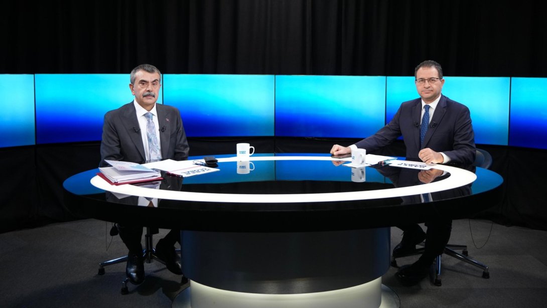 BAKAN TEKİN, HABER GLOBAL CANLI YAYININDA EĞİTİM GÜNDEMİNİ DEĞERLENDİRDİ